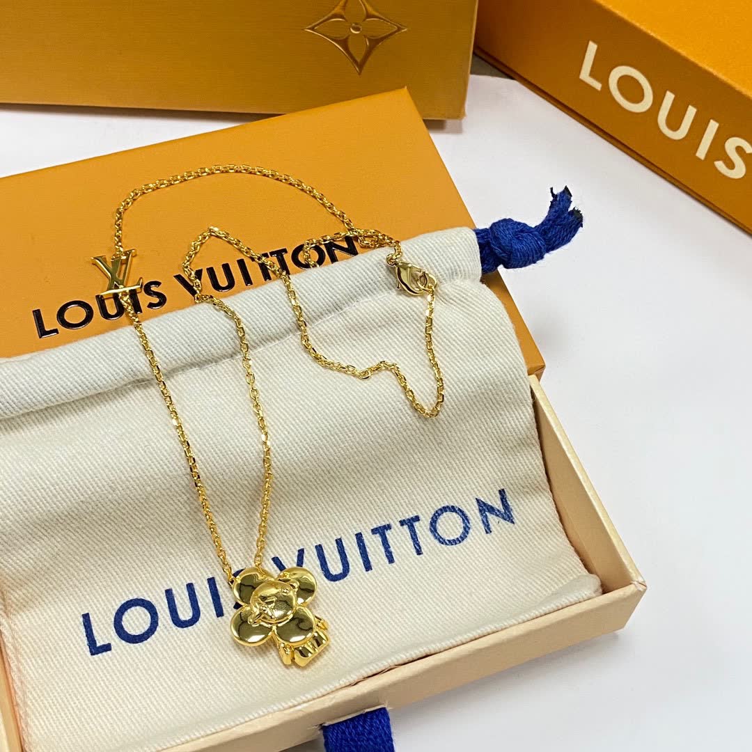 Louis Vuitton Gold Flower Necklace